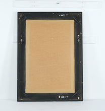 Load image into Gallery viewer, Black Rectangular Mirror with Pewter Floral Detail
