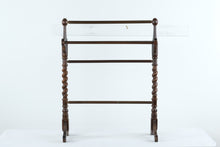 Load image into Gallery viewer, Wooden Blanket &amp; Quilt Rack with Barley Twist Sides
