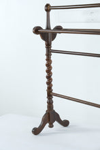 Load image into Gallery viewer, Wooden Blanket &amp; Quilt Rack with Barley Twist Sides
