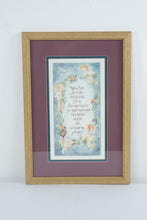 Load image into Gallery viewer, Lila Rose 1994 Blessing of the Angels Framed Art Print Nursery Prayer
