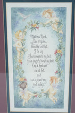 Load image into Gallery viewer, Lila Rose 1994 Blessing of the Angels Framed Art Print Nursery Prayer
