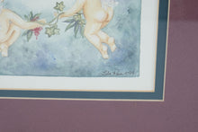 Load image into Gallery viewer, Lila Rose 1994 Blessing of the Angels Framed Art Print Nursery Prayer
