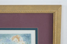 Load image into Gallery viewer, Lila Rose 1994 Blessing of the Angels Framed Art Print Nursery Prayer
