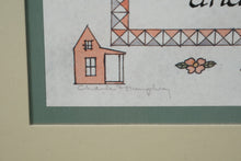 Load image into Gallery viewer, &quot;Bless This House&quot; by Charlie Humphrey – Framed Folk Art Print (11.5&quot; x 19.5&quot;)
