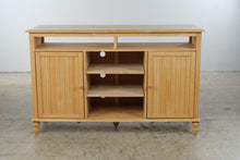 Load image into Gallery viewer, Solid Wood Natural Finish Office Credenza with Storage
