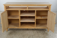 Load image into Gallery viewer, Solid Wood Natural Finish Office Credenza with Storage
