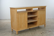 Load image into Gallery viewer, Solid Wood Natural Finish Office Credenza with Storage
