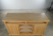 Load image into Gallery viewer, Solid Wood Natural Finish Office Credenza with Storage
