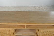 Load image into Gallery viewer, Solid Wood Natural Finish Office Credenza with Storage
