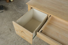 Load image into Gallery viewer, Solid Wood Natural Finish Executive Desk with Pull-Out Writing Surfaces
