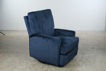 Load image into Gallery viewer, Navy Blue Swivel Rocker Accent Chair
