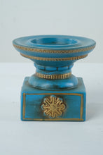 Load image into Gallery viewer, Vintage Blue and Gold Candle Holder - Japan
