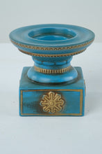 Load image into Gallery viewer, Vintage Blue and Gold Candle Holder - Japan
