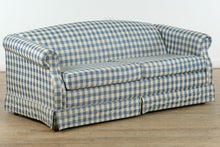 Load image into Gallery viewer, Blue Country Plaid Sleeper Sofa - La-Z-Boy
