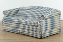 Load image into Gallery viewer, Blue Country Plaid Sleeper Sofa - La-Z-Boy
