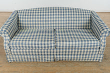 Load image into Gallery viewer, Blue Country Plaid Sleeper Sofa - La-Z-Boy
