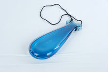 Load image into Gallery viewer, Blue Art Glass Teardrop Suncatcher Window Hanging 11 Inch
