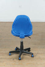 Load image into Gallery viewer, Blue Adjustable Office Chair on Casters
