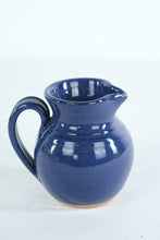 Load image into Gallery viewer, North Cole Pottery Blue Stoneware Pitcher Sanford North Carolina Hand Thrown
