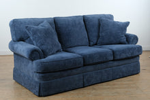 Load image into Gallery viewer, Sherrill Luxury Blue Upholstered Sofa
