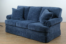 Load image into Gallery viewer, Sherrill Luxury Blue Upholstered Sofa
