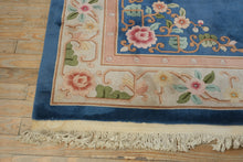 Load image into Gallery viewer, Chinese Wool Floral Area Rug - Blue and Blush - Blossom Motif
