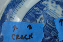 Load image into Gallery viewer, Antique Chinese Export Canton Blue White Porcelain Leaf Pickle Dish 19th Century
