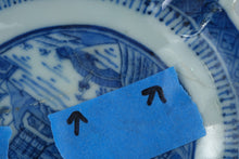 Load image into Gallery viewer, Antique Chinese Export Canton Blue White Porcelain Leaf Pickle Dish 19th Century
