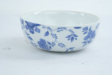Load image into Gallery viewer, MMA PEM Blue and White Porcelain Flower Frog Bowl Bulb Planter 7 Inch
