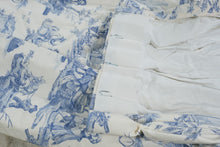 Load image into Gallery viewer, Blue White Country Life Toile Custom Lined Drapery Panels 4 Panel Set 92 Inch
