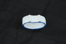 Load image into Gallery viewer, Blue White Porcelain Floral Napkin Ring Asian Style Tableware 3"
