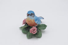 Load image into Gallery viewer, Lenox Eastern Bluebird Fine Porcelain Bird Figurine Roses Original Certificate
