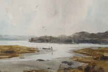 Load image into Gallery viewer, Boat to Shore at Low Tide - Original Watercolor
