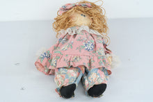 Load image into Gallery viewer, Vintage 1992 Little Souls Style Handmade Cloth Doll Floral Dress 22 Inch
