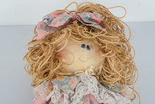 Load image into Gallery viewer, Vintage 1992 Little Souls Style Handmade Cloth Doll Floral Dress 22 Inch
