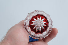 Load image into Gallery viewer, Vintage Bohemia 24 Percent Lead Crystal Ruby Red Cut Glass Vase 8 Inch
