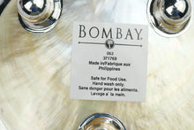 Load image into Gallery viewer, Bombay Mother of Pearl Caviar Butter Dish With Spreader Silver Tone Original Box
