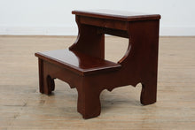 Load image into Gallery viewer, Bombay Company Cherry Wood Bed Steps – 2-Tier Step Stool
