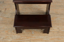 Load image into Gallery viewer, Bombay Company 2-Tier Mahogany Wood Bed Steps – Classic Wooden Step Stool
