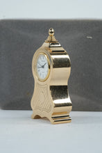 Load image into Gallery viewer, Bulova Quartz Mini Balloon Style Mantel Clock Gold Tone Japan With Box B1507
