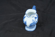 Load image into Gallery viewer, Bombay Blue &amp; White Porcelain Creamer Pitcher Scenic Landscape Chinoiserie 5"

