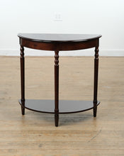 Load image into Gallery viewer, Black Cherry Bombay Demi-Lune Console Table
