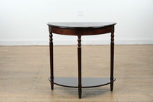 Load image into Gallery viewer, Black Cherry Bombay Demi-Lune Console Table
