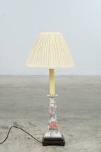 Load image into Gallery viewer, Bombay Company Floral Ceramic Table Lamp Chinoiserie Wood Base 22 Inch
