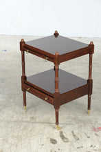 Load image into Gallery viewer, The Bombay Company Mahogany Finish Butler Tray Side Table with Drawer
