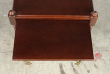 Load image into Gallery viewer, The Bombay Company Mahogany Finish Butler Tray Side Table with Drawer
