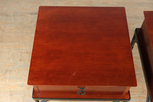 Load image into Gallery viewer, Pair of Bombay Side Tables with Iron Legs
