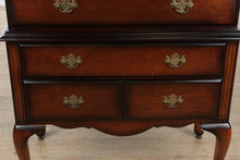 Load image into Gallery viewer, Traditional Cherry Highboy Dresser by The Bombay Company
