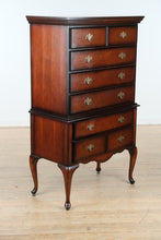 Load image into Gallery viewer, Traditional Cherry Highboy Dresser by The Bombay Company
