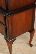 Load image into Gallery viewer, Traditional Cherry Highboy Dresser by The Bombay Company
